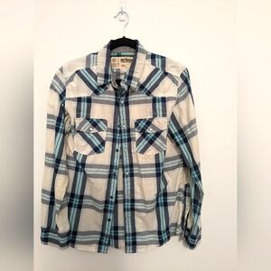 Men's Casual Small Button Up Long Sleeve